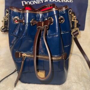 Dooney & Bourke Croco Small Drawstring Crossbody NWOT